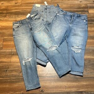 3 identical pair of American Eagle size 14 regular high rise style curvy mom